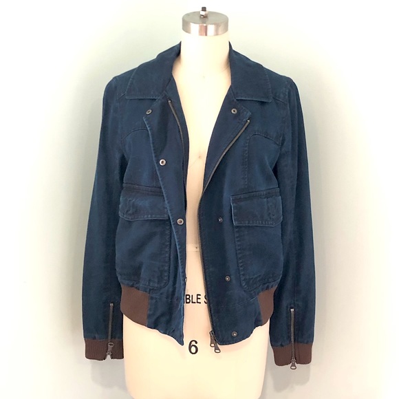 Club Monaco Jackets & Blazers - 🌟HOST PICK🌟 Club Monaco Denim Bomber Jacket